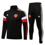 Manchester United Black Training Suit (Jacket + Pants) Mens 2021/22