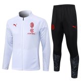 AC Milan White Training Jacket + Pants Mens 2023/24