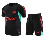 Manchester United Black II Training Jersey + Short Mens 2023/24