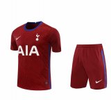 2020/2021 Tottenham Hotspur Goalkeeper Red Men's Soccer Jersey + Shorts Set