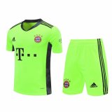 2020/2021 Bayern Munich Goalkeeper Yellow Men's Soccer Jersey + Shorts Set