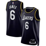 Los Angeles Lakers 2022 Black MVP SwingMens Jersey - Select Series Mens (JAMES #6)