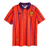 93/95 Scotland Away Red Retro Soccer Jersey Shirt Men