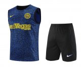 Inter Milan Royal Blue Training Singlet + Short Mens 2023/24