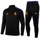 Real Madrid Black Training Suit Mens 2021/22