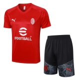 AC Milan Red Training Jersey + Short Mens 2023/24
