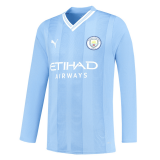 Manchester City Home Jersey Mens 2023/24 #Long Sleeve