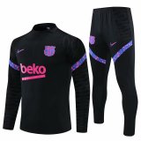 Barcelona Black Training Suit Mens 2021/22