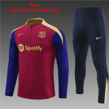 Barcelona Red Training Suit Kids 2024/25