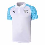 2020/2021 Manchester City Soccer Polo Jersey White - Mens