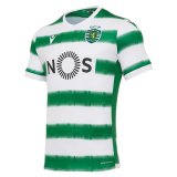 2020/2021 Sporting Lisbon Home Green&White Horizontal Stripes Men Soccer Jersey Shirt