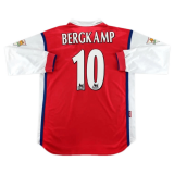 Arsenal Home Long Sleeve Jersey Mens 1998/99 #Retro Bergkamp #10