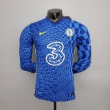 Chelsea Home Long Sleeve Mens Jersey 2021/22 #Player Version