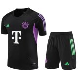 Bayern Munich Black Training Jersey + Short Mens 2023/24