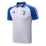 Juventus White - Blue Polo Jersey Mens 2021/22
