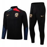 Portugal Black Training Suit Mens 2022