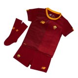 AS Roma Home Jersey + Shorts + Socks Kids 2022/23