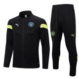 Manchester City Black Training Suit Jacket + Pants Mens 2022/23