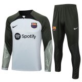 Barcelona Light Grey Training Suit Mens 2023/24