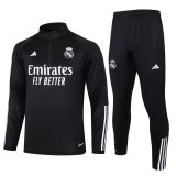 Real Madrid Black Training Suit Mens 2023/24