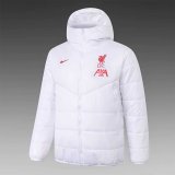 2020/2021 Liverpool White Soccer Winter Jacket Men's