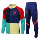 Barcelona Colorful Training Suit Jacket + Pants Mens 2021/22
