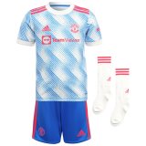 Manchester United Away Kids Jersey+Short+Socks 2021/22