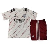 2020/21 Arsenal Away White Kids Soccer Jersey Kit(Shirt + Short)