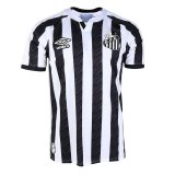 2020/2021 Santos FC Away Black&White Stripes Men Soccer Jersey Shirt
