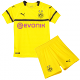 Borussia Dortmund Cup 18-19 Cup Home Yellow Kids Soccer Jersey+Short
