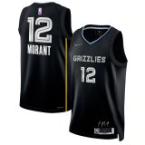 Memphis Grizzlies 2022 Black MVP SwingMens Jersey - Select Series Mens (MORANT #12)