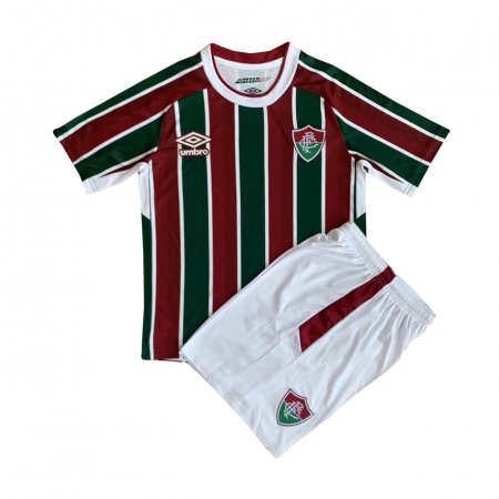 Fluminense Home Jersey + Shorts Kids 2021/22