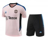 Manchester United Pink Training Jersey + Short Mens 2023/24