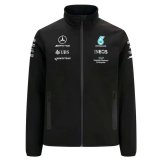 Mercedes-AMG Petronas 2022 Black Softshell F1 Team Jacket Mens