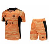 Bayern Munich Goalkeeper Orange Jersey + Shorts Mens 2021/22