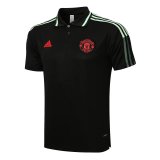 Manchester United Black - Green Polo Jersey Mens 2021/22