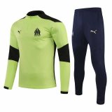 2020-2021 Olympique Marseille Yellow Half Zip Soccer Training Suit