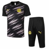 2020-2021 Borussia Dortmund Short Soccer Training Suit Black