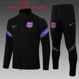 Barcelona Black Training Suit Jacket + Pants Kids 2021/22