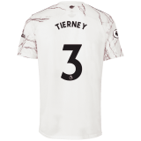 2020/2021 Arsenal Away White Men's Soccer Jersey TIERNEY #3