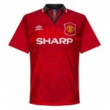 1994/96 Manchester United Retro Home Red Men Soccer Jersey Shirt