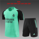 Real Madrid Green Training Jersey + Short Kids 2024/25