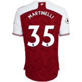 2020/2021 Arsenal Home Red Men's Soccer Jersey MARTINELLI #35