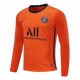 2020/2021 PSG Goalkeeper Orange Long Sleeve Soccer Jersey Men's