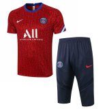 2020-2021 PSG Short Soccer Training Suit Red