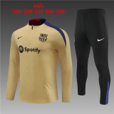Barcelona Gold Training Suit Kids 2024/25