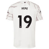 2020/2021 Arsenal Away White Men's Soccer Jersey PEPE #19