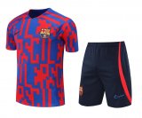 Barcelona Blue - Red Jersey + Short Mens 2022/23
