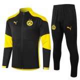 2020-2021 Borussia Dortmund Black Jacket Soccer Training Suit