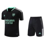 Arsenal Black Training Suit Jersey + Short Mens 2021/22